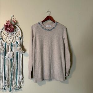 Robert Rodriguez Knit Embellished Cashmere Sweater Size XS